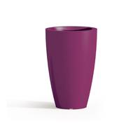 MACETA RESINA H50 LÚCIDA VIOLETA REDONDA DECORACIÓN MODERNA LIVING DISEÑO