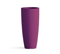 MACETA RESINA H70 ALTA MODERNA REDONDA MADE IN ITALY DECORACIÓN JARDÍN VIOLETA