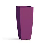 MACETA RESINA H90 ALTA MODERNA MACETERO MADE IN ITALY DISEÑO JARDÍN VIOLETA