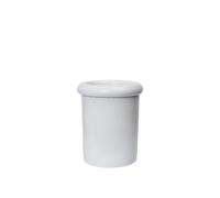 Maceta Rollo de , Altura 36 cm , Blanco