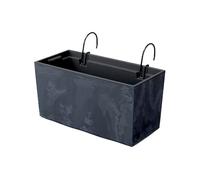 Prosperplast Maceta URBI CASE BETON EFFECT W 395x185x195 Hormigón con Ganchos de Sujección y Depósito Deep Blue
