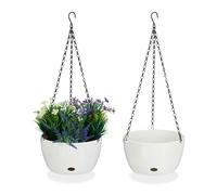Macetas colgantes jardineras suspendidas tiestos para balcón 7 kg 500 g 60 cm