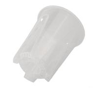 Macetas de plástico transparente para orquídeas con agujeros de drenaje, maceta transparente para suculentas, flores transpirables para evitar raíces, contenedor de jardín, balcón, oficina (12 cm)