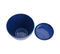 Macetas minimalistas de plástico de 6 pulgadas con agujero de drenaje y bandeja, paquete de 5 macetas de interior para orquídeas suculentas, maceta pequeña de jardín para alféizar de ventana, balcón