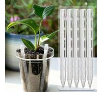Macetas tubos de aireación de suelo de 15/20 cm de plástico antiroot-putrefacción del suelo, tubo de fertilizante, bonsái para interiores, estacas para plantas (30 unidades, 15 cm)