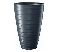 Prosperplast Macetero Alto Plástico Resistente con Deposito 43L Gris Piedra