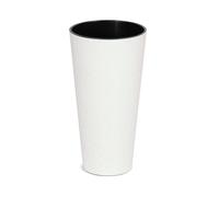 Macetero Alto y Redondo Blanco Roto 20x20x38cm 4L - Prosperplast White