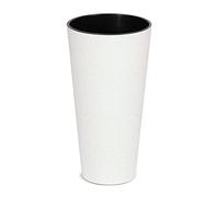 Macetero Alto y Redondo,sin depósito, de 25x25x47,6cm, Capacidad de 9 L.