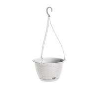 Prosperplast Macetero Colgante RATOLLA ROUND W 3,4L. Antracita White 3,4