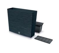 Prosperplast Macetero FURU antracita con depósito 58 x 18 x 49,8 cm 12 L
