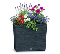 Macetero color antracita, con depósito, colección FURU, de 58 x 18 x 49,8 cm, capacidad de 12 L.