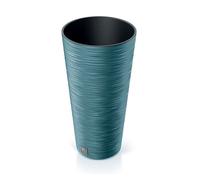 Macetero Color Azul escandinavo, con depósito, colección Furu, de 25 x 25 x 48 cm, Capacidad de 7,5 L, Prosperplast