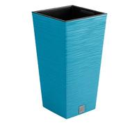 Prosperplast Macetero Furu con depósito 39,5x39,5x75,5 cm 37 L Azul escandinavo