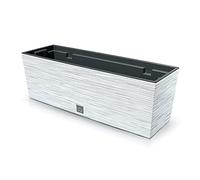 Prosperplast Macetero FURU blanco con depósito 58×18×19,5 cm 12 L