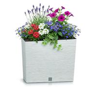 Maceta maceta FURU Square caja de balcón macetero blanco