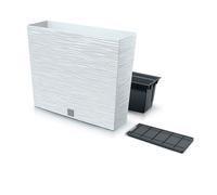 Prosperplast Macetero FURU blanco con depósito 58 x 18 x 49,8 cm 12 L