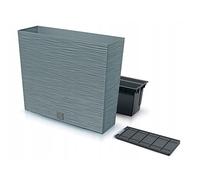 Prosperplast Macetero FURU – color cemento, con depósito, 58×18×49,8 cm, 12 L