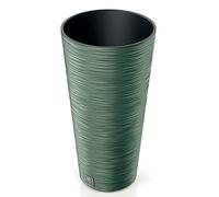 Prosperplast Macetero Furu con depósito 30x30x57,5 cm 15 L Verde Tierra