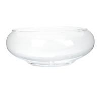 Macetero con Cuenco de Loto, Cuenco Redondo de Flor de Loto de 6 Pulgadas, Lirio de Agua Transparente, Vidrio Decorativo para Flores, Plantas hidropónicas, Peces, decoración del hogar