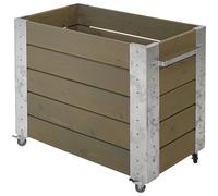 Macetero con ruedas H x A x P 700 x 870 x 500 mm