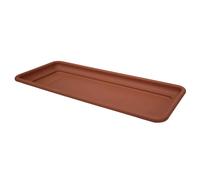 Macetero Cuadrado Quadro Maxi 100 Cm con Platillo - Terracota