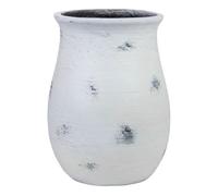 Macetero de fibra de vidrio blanco 40x40x51,5cm