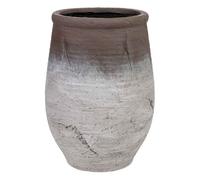 Macetero de fibra de vidrio blanco 43,5x43,5x60cm