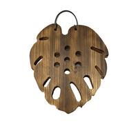 Macetero de helecho de cuerno de ciervo - Tabla de montaje de madera en forma de cola de pez, placa vertical de montaje en pared, placa de plantas de aire, escudo protector de corteza de orquídea