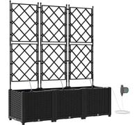 Macetero de Jardín 3 uds. 120 x 40 x 142 cm PP
