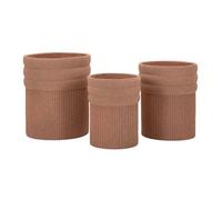 Macetero Exterior De Resina, Set 3 Pzs Ø 41,5×50-36×45-30,5×39,5