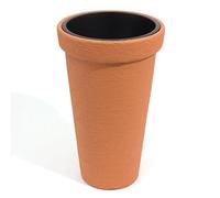 Macetero gigante maceta H 50,5 cm macetero Tower terracota aspecto macizo