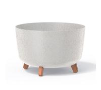 Macetero GRACIA Antracita Eco 39x39x25,7cm - Prosperplast Blanco roto 21,5