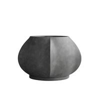 Macetero Grande en Hojas, Gris Oscuro