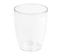 Macetero orquídea de plastico coubi orchid en color blanco transparente 13,2 (largo) x 13,2 (ancho) x 16 (altura) cm