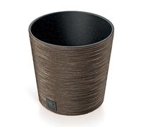 Macetero Prosperplast FURU Café con Depósito y Relieve Espectacular de 25x25x22.4 Cm y 7.5 L