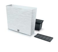 Macetero Prosperplast FURU Color Cemento con Depósito - 58 X 18 X 49,8 Cm - 12 L White