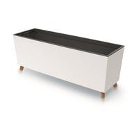 Macetero Prosperplast Urbi Case blanco decorativo DUC800N-S449