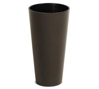 Macetero TUBUS SLIM Eco Wood de Prosperplast, Diseño Espectacular y Ecológico, 30x30x57cm