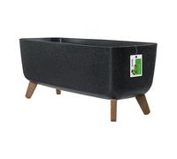 Maceteros Inserto Pies Balcón Maceta Plástico/Madera 60cm 4 Colores