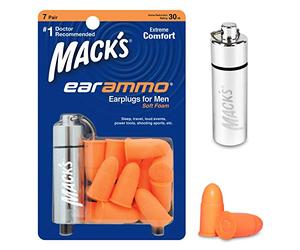 Mack's Ear Ammo Tapones Para Óído De Espuma Suave x 7 Pares + Maletín De Aluminio