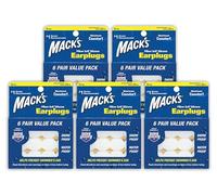 Mack's Pillow - Tapones de silicona suave para los oídos (5 paquetes (30 pares)