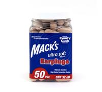 Mack's Tapones para los oídos de espuma ultrasuave, 50 pares, SNR 32 dB más alto NRR, cómodos tapones para los oídos para dormir, ronquidos, viajes, conciertos, estudio, ruido fuerte, trabajo