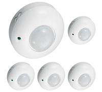Maclean Energy MCE19 - Detector Sensor de Movimiento de Superficie en Techo 360º (Paquete de 5)