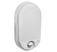 Maclean Energy MCE340 Lámpara LED con Sensor de Movimiento por Infrarrojos GR 1100lm 15W IP54 Color Gris, Blanco Natural (4000K) (Blanco)