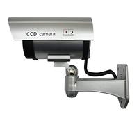 Maclean IR1100 - Cámara de vigilancia simulada Color Negro (Plateado)