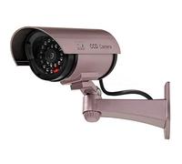 Maclean IR1100P - Cámara de vigilancia LED Falsa (Sistema de Alarma CCTV, Resistente al Agua)