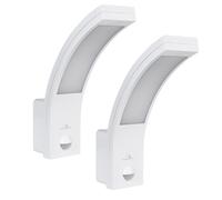 Maclean Lámpara LED exterior MCE244 x2 con sensor PIR 10W 750lm IP54 4000K