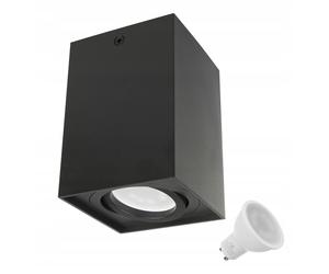 Maclean Luminaria de superficie GU10 MCE426 B con bombilla LED 5W 4000K negro