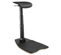 Maclean MC-872 Silla de Oficina Multifuncional ergonómica para Trabajar en posición de pie y Sentado, Taburete de Oficina MAX. 125 kg. Altura Ajustable de 615 mm hasta 1180 mm.
