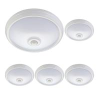 Maclean MCE131 - Plafón de Techo LED con Sensor de Presencia por Infrarrojos (Paquete de 5)